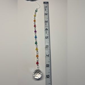 Mini Rainbow Suncatcher. Made with glass beads